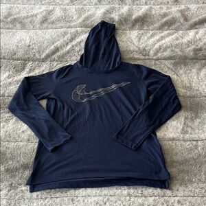 Nike Dark Blue Long Sleeve Hoodie
